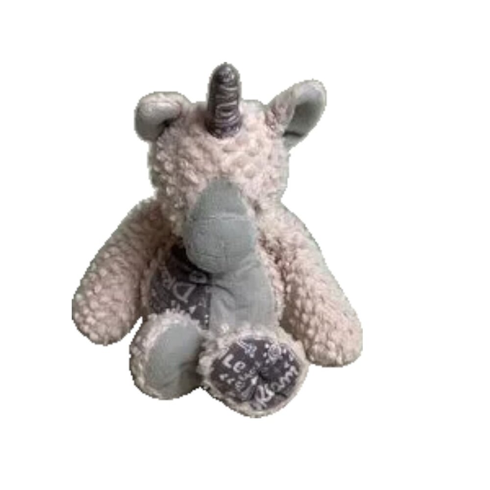 Demdaco Plush Unicorn – 12″ – Pink & Gray – “Lift the Spirit” Collection